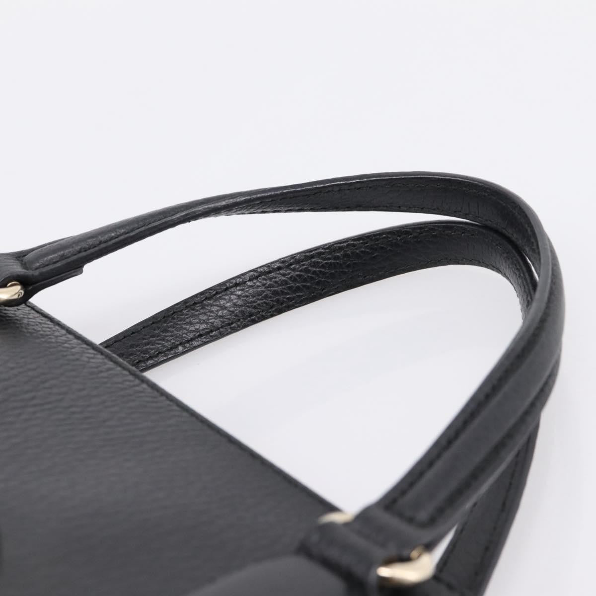 Gucci Soho Convertible Top Handle Satchel Leather, Black, Leather, Handbag
