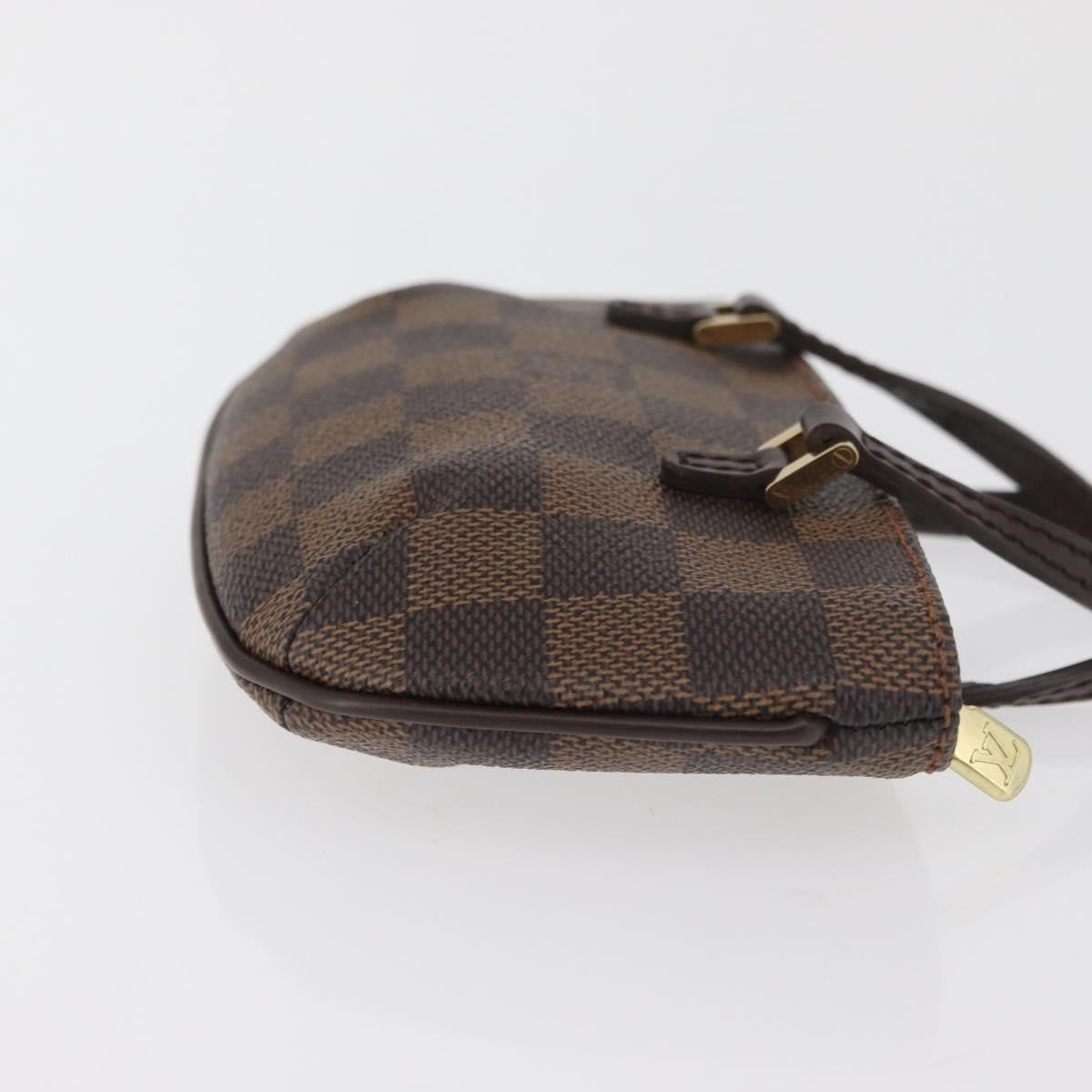Louis Vuitton Manosque Pochette Damier, Brown, Canvas, Clutch