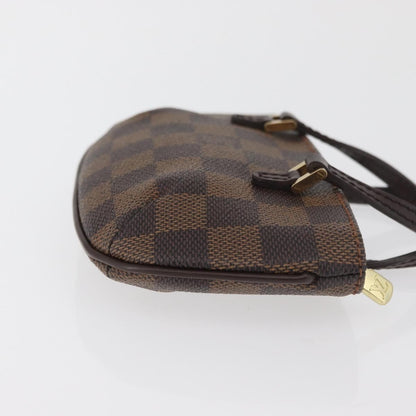 Louis Vuitton Manosque Pochette Damier, Brown, Canvas, Clutch