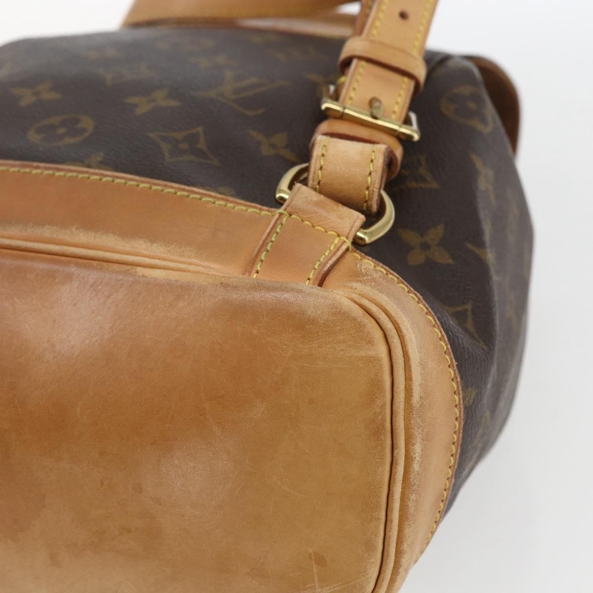Louis Vuitton Vintage Montsouris Monogram Canvas, Brown, Canvas, Backpack