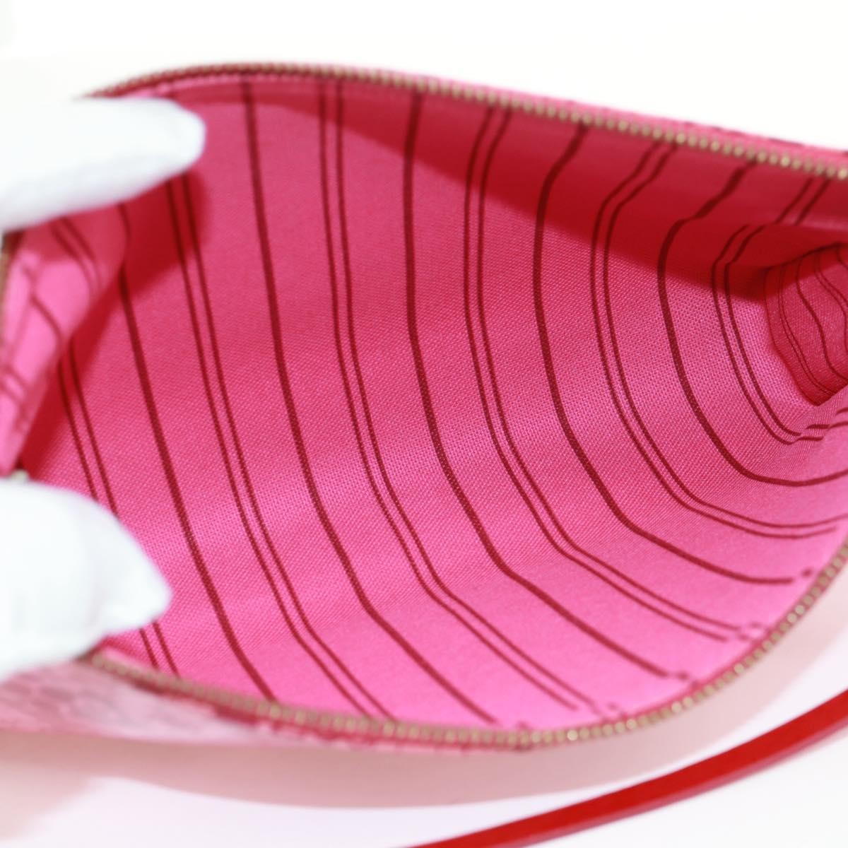 Louis Vuitton Pochette Accessoires Cosmic Blossom, Pink, PVC, Clutch