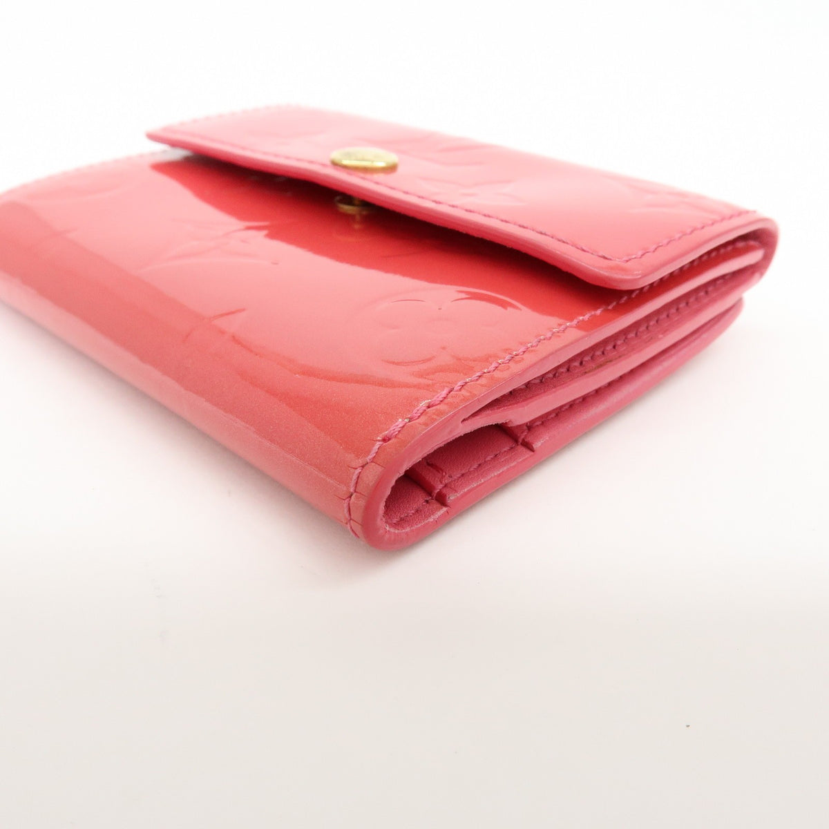 Louis Vuitton Ludlow Vernis, Pink, Patent Leather, Wallet