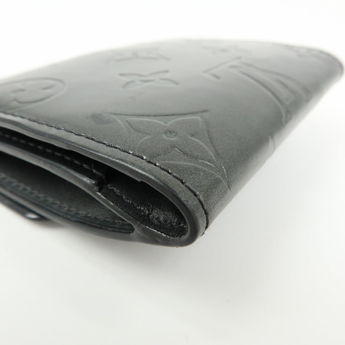 Louis Vuitton Ludlow Vernis, Gray, Leather, Wallet