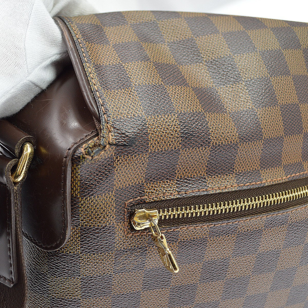 Louis Vuitton Spencer Messenger Damier Ebene, Brown, Canvas, Shoulder Bag