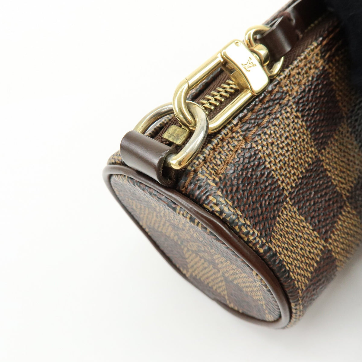 Louis Vuitton Papillon Pochette Damier, Brown, Canvas, Clutch