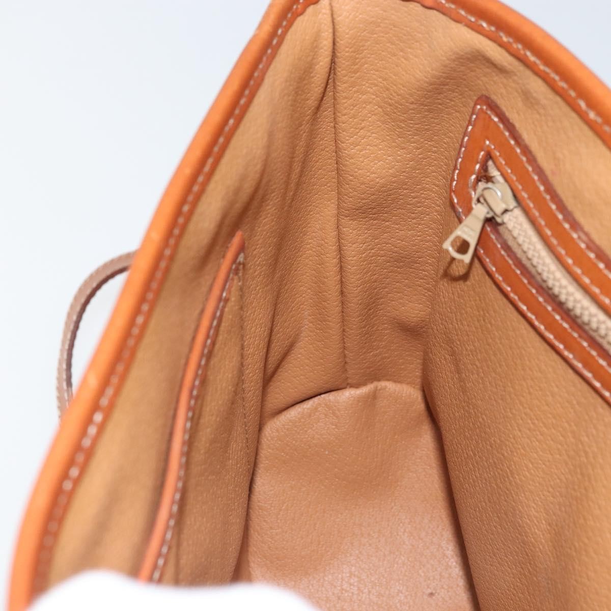 Celine Vintage Macadam Canvas, Brown, Canvas, Handbag