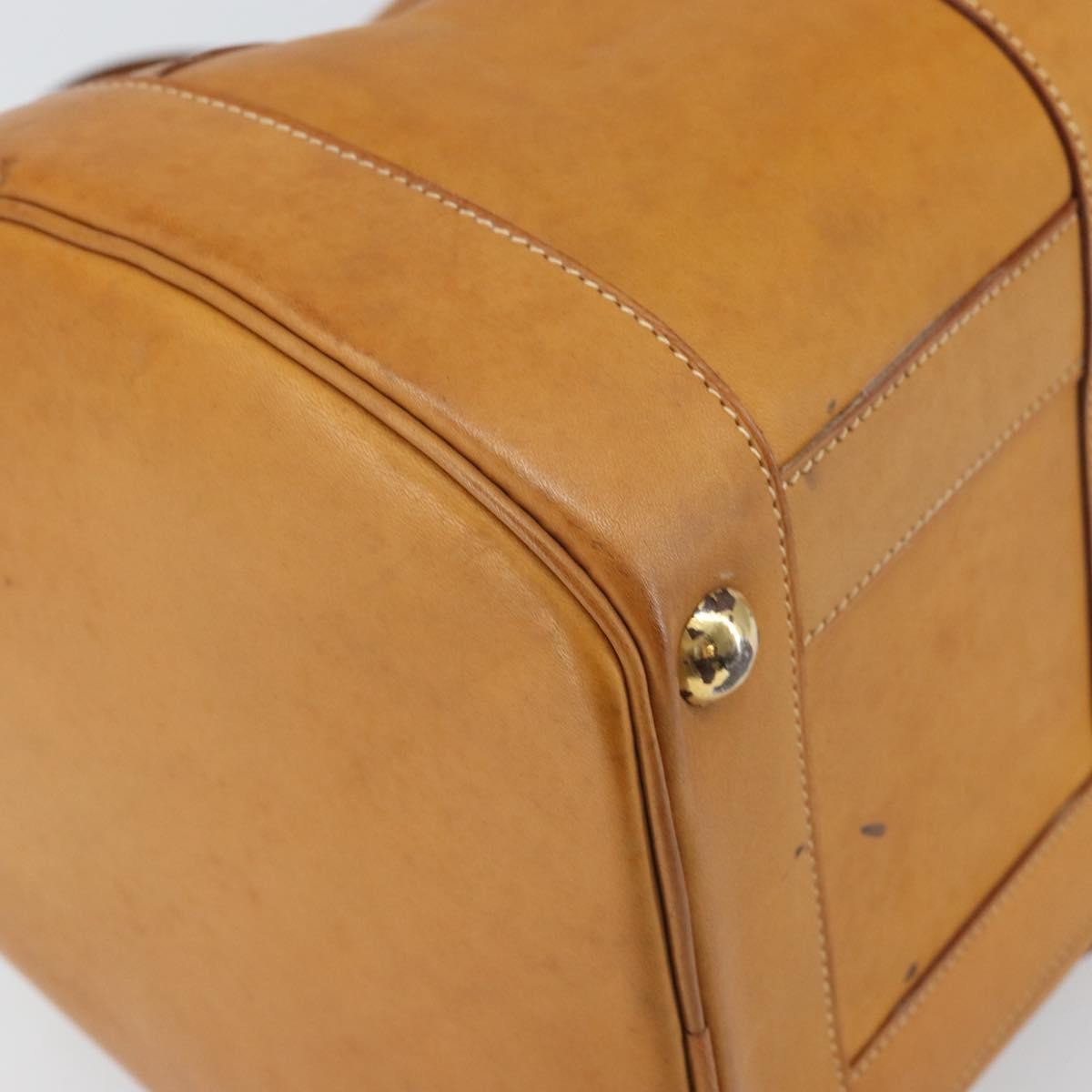 Hermes Vintage Convertible Boston Leather, Brown, Leather, Travel Bag
