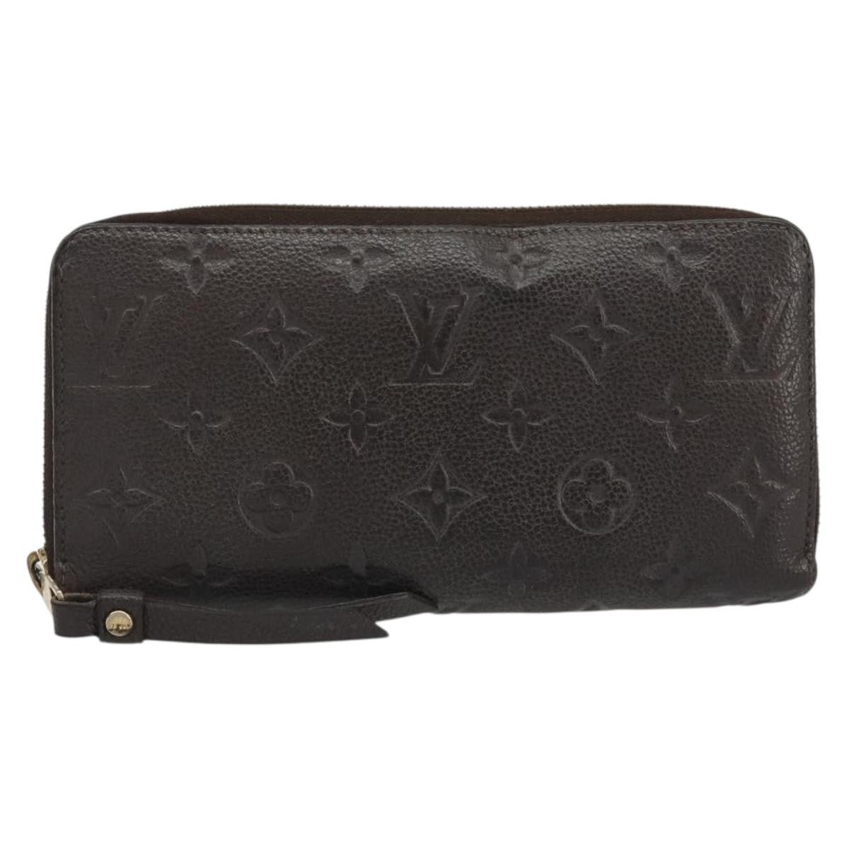 Louis Vuitton Zippy Organizer Monogram Empreinte Leather, Brown, Leather, Wallet