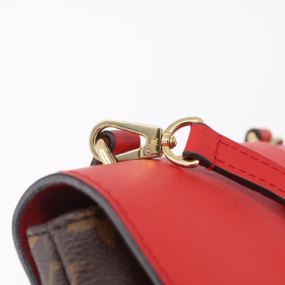 Louis Vuitton Locky Monogram Canvas with Leather, Red, Canvas, Handbag