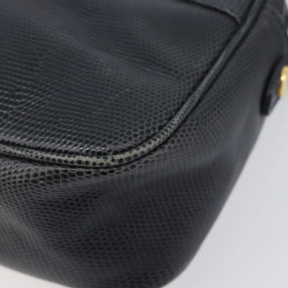 Salvatore Ferragamo Vala Leather, Navy, Leather, Shoulder Bag