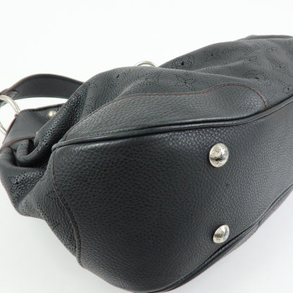 Louis Vuitton Solar Mahina Leather, Black, Leather, Handbag