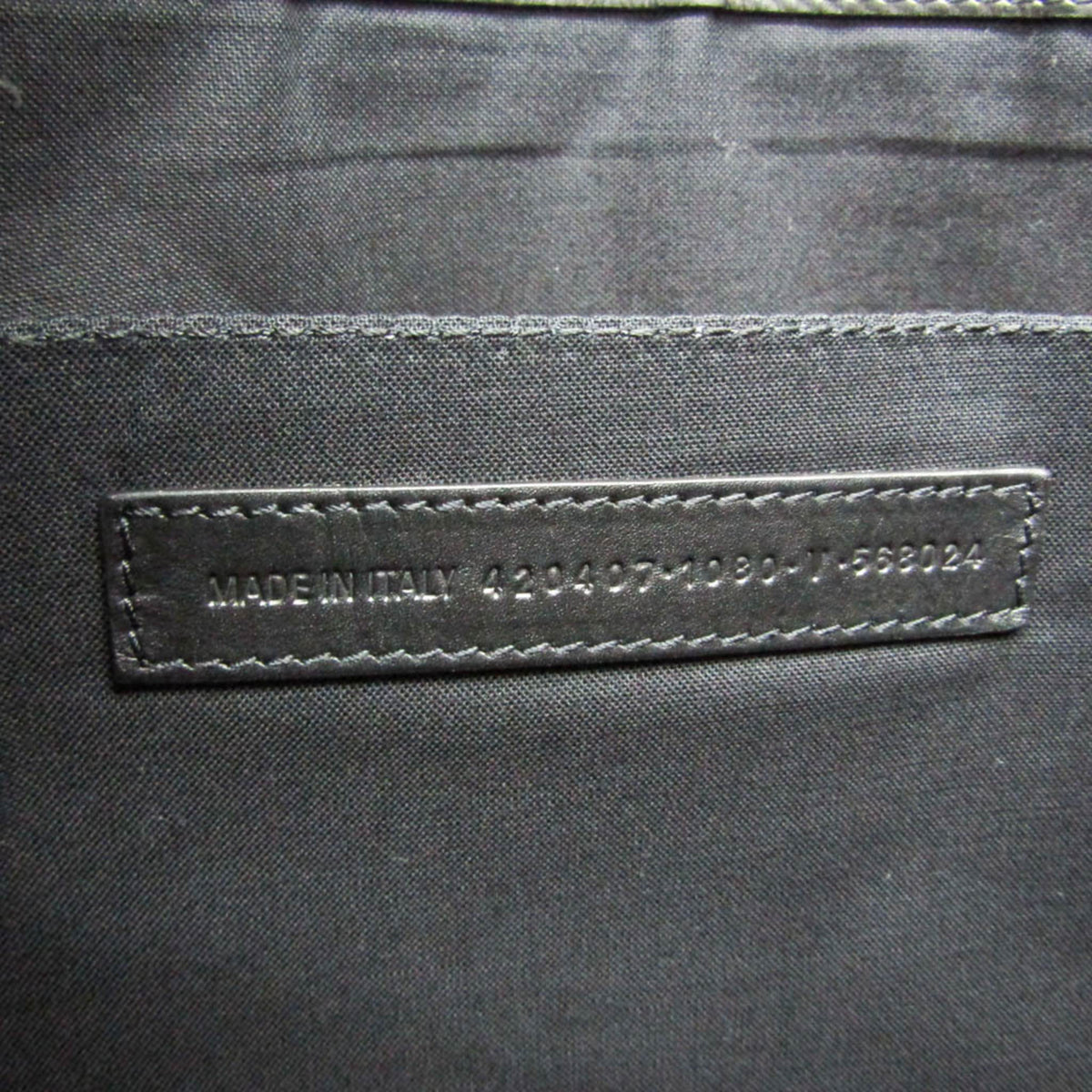 Balenciaga Navy Zip Canvas and Leather, Ecru, Canvas, Clutch