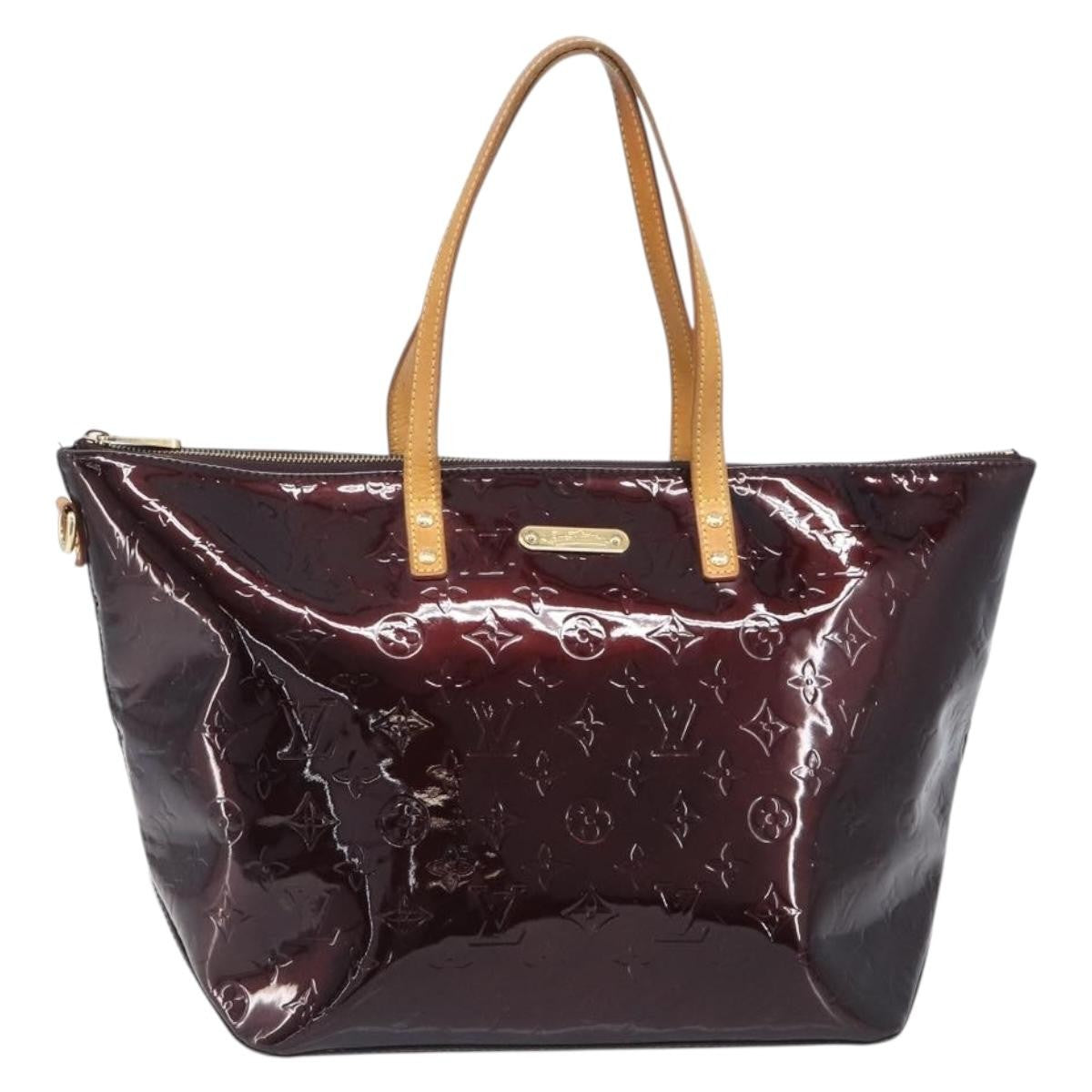 Louis Vuitton Bellevue Monogram Vernis, Burgundy, Patent Leather, Handbag