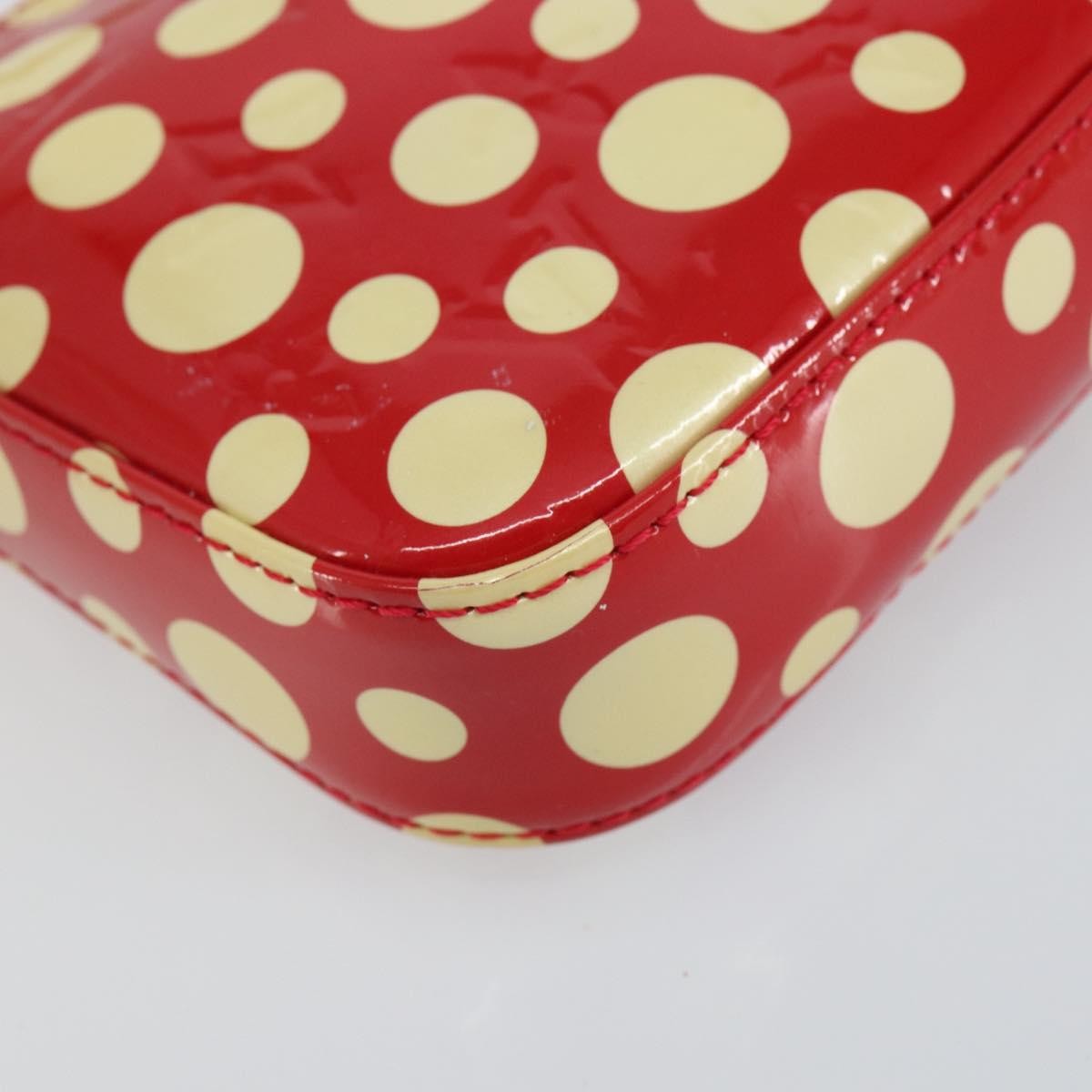 Louis Vuitton Pochette Accessoires Yayoi Kusama Painted Dots Monogram vernis, Red, Patent Leather, Clutch