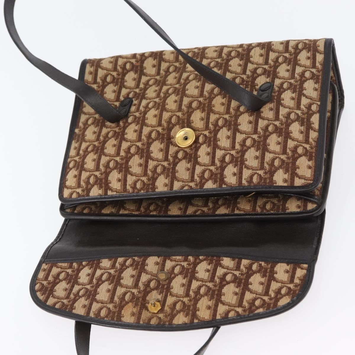 Christian Dior Trotter Canvas, Beige, Canvas, Shoulder Bag