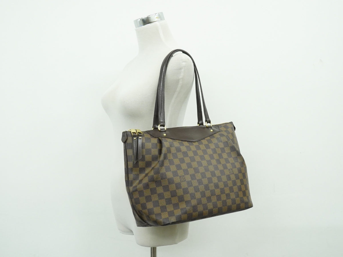 Louis Vuitton Westminster Damier, Brown, Canvas, Tote Bag