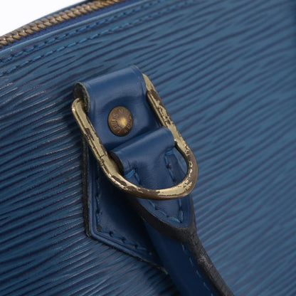 Louis Vuitton Alma Epi Leather, Blue, Leather, Handbag