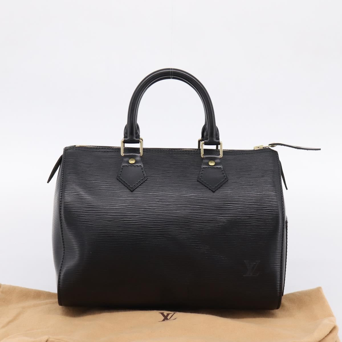 Louis Vuitton Speedy Epi Leather, Black, Leather, Handbag