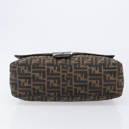 Fendi Logo Zucca Zucca, Brown, Canvas, Shoulder Bag