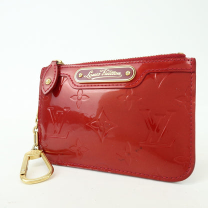 Louis Vuitton Pochette Clés Patent Leather, Red, Patent Leather, Wallet
