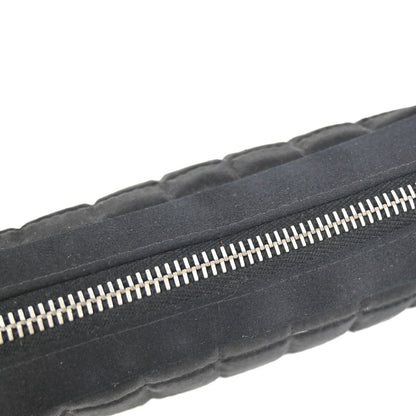 Chanel Chocolate Bar Clutch Nylon, Black, Nylon, Clutch