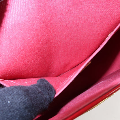 Louis Vuitton Bellflower Monogram Vernis, Red, Patent Leather, Handbag