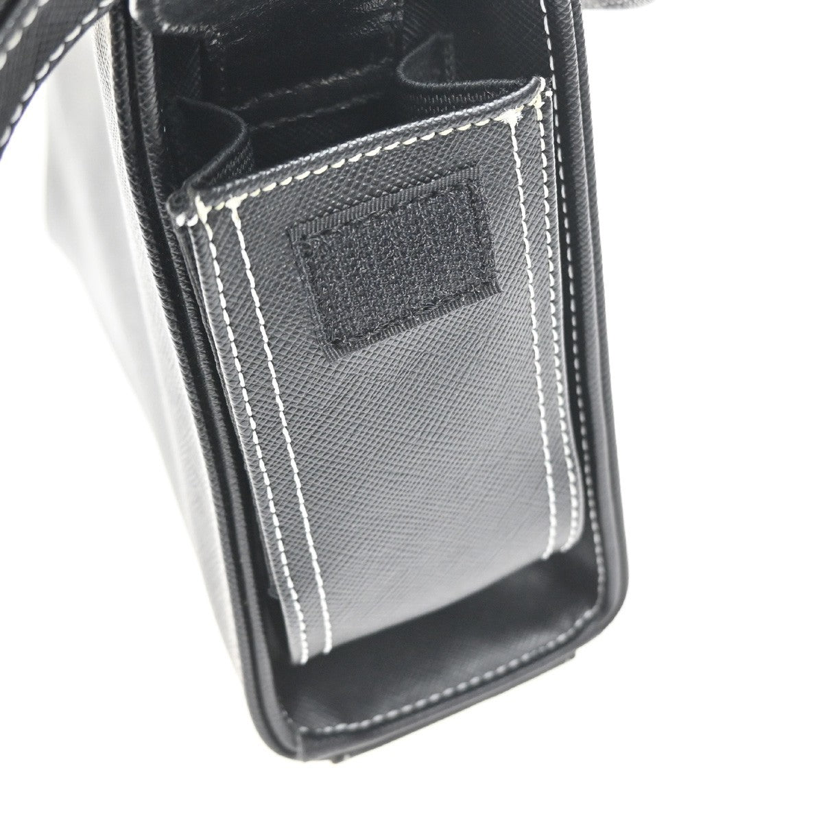 Saint Laurent Front Logo Plaque Convertible Clutch Leather, Black, Leather, Clutch