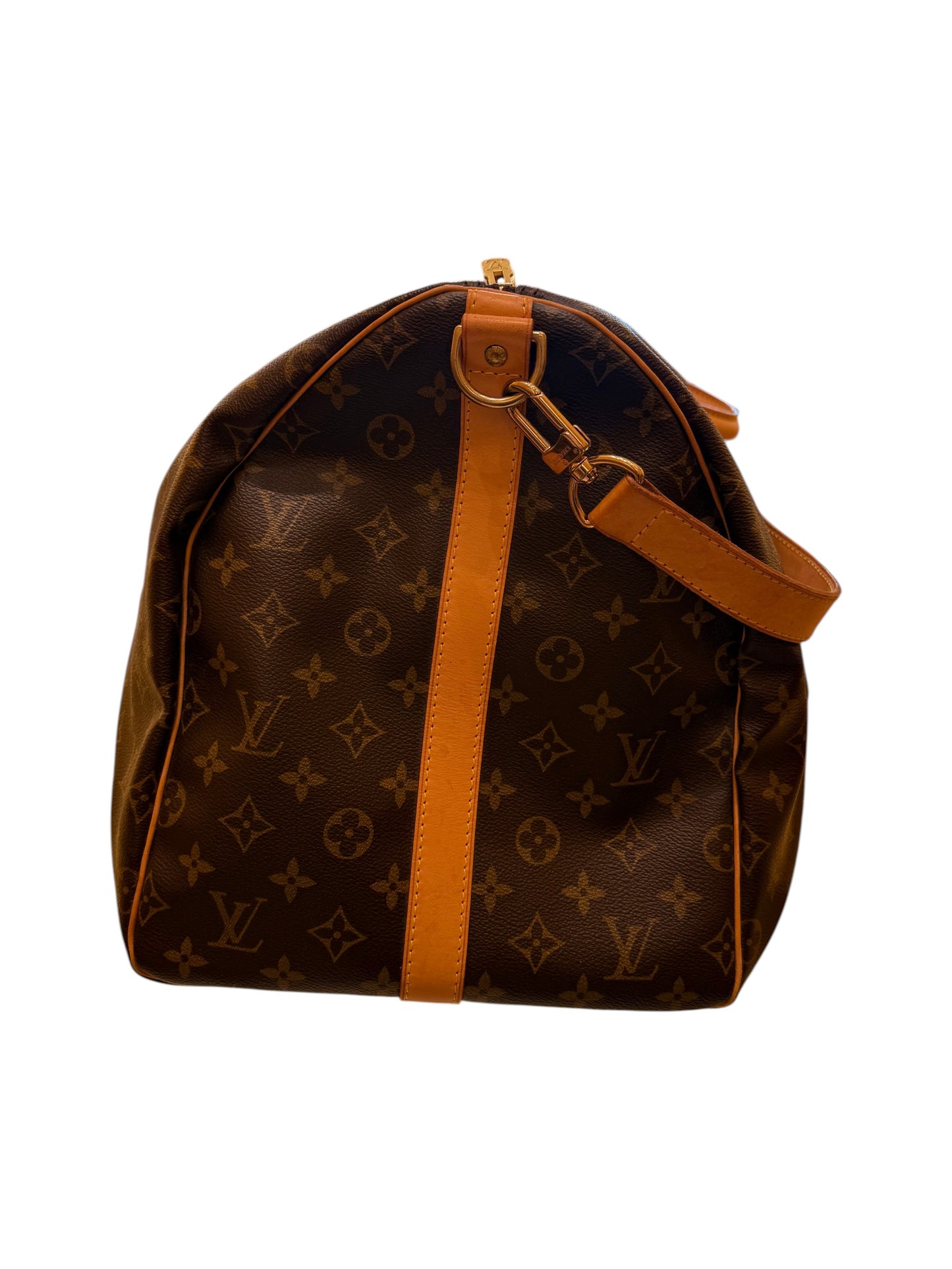 Louis Vuitton keepall bandoulière monogram, Brown, Canvas, Handbag