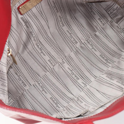 Salvatore Ferragamo Gancini Tote Patent Leather, Red, Patent Leather, Tote Bag