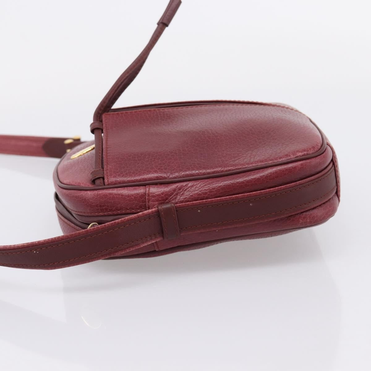Cartier Tasseled Must de Cartier Leather, Burgundy, Leather, Shoulder Bag