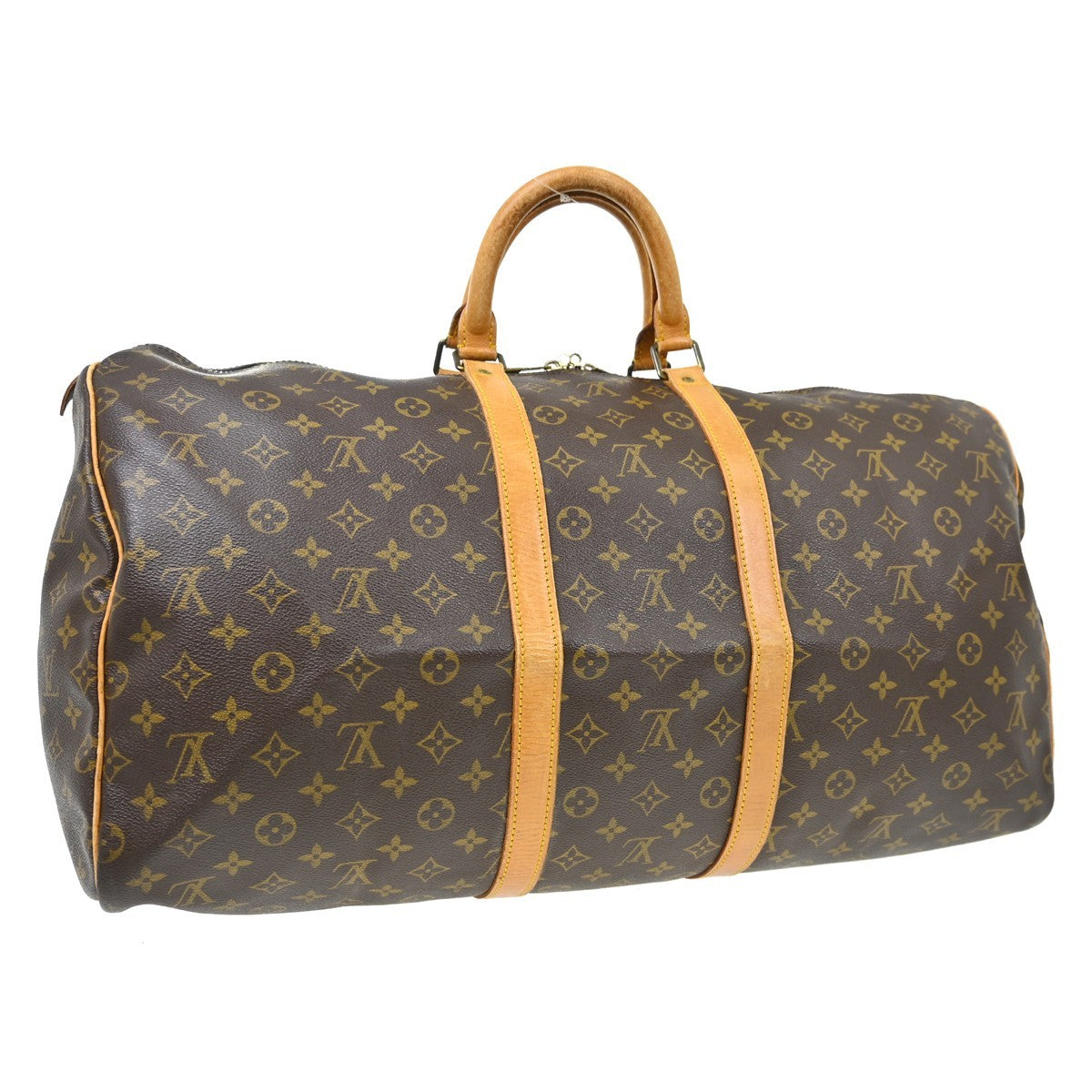 Louis Vuitton Keepall Monogram Canvas, Brown, Canvas, Travel Bag