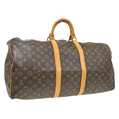 Louis Vuitton Keepall Monogram Canvas, Brown, Canvas, Travel Bag