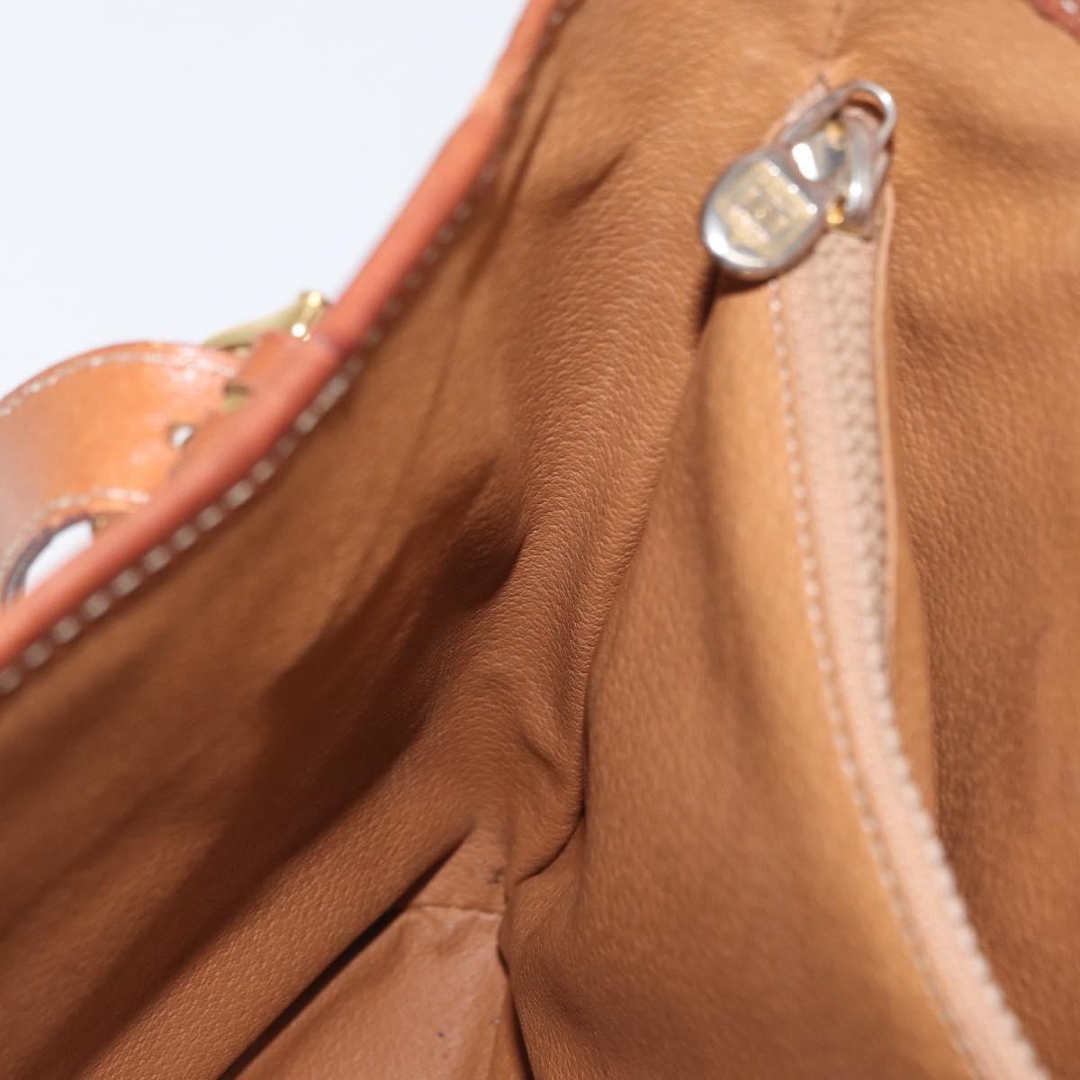 Celine Vintage Macadam Shopper Coated Canvas, Brown, Canvas, Tote Bag