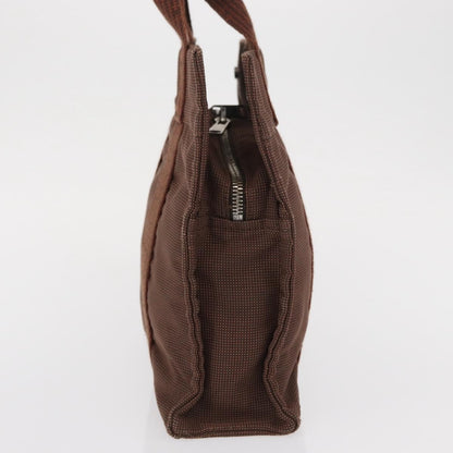 Hermes Fourre-tout Herline Canvas, Brown, Canvas, Tote Bag