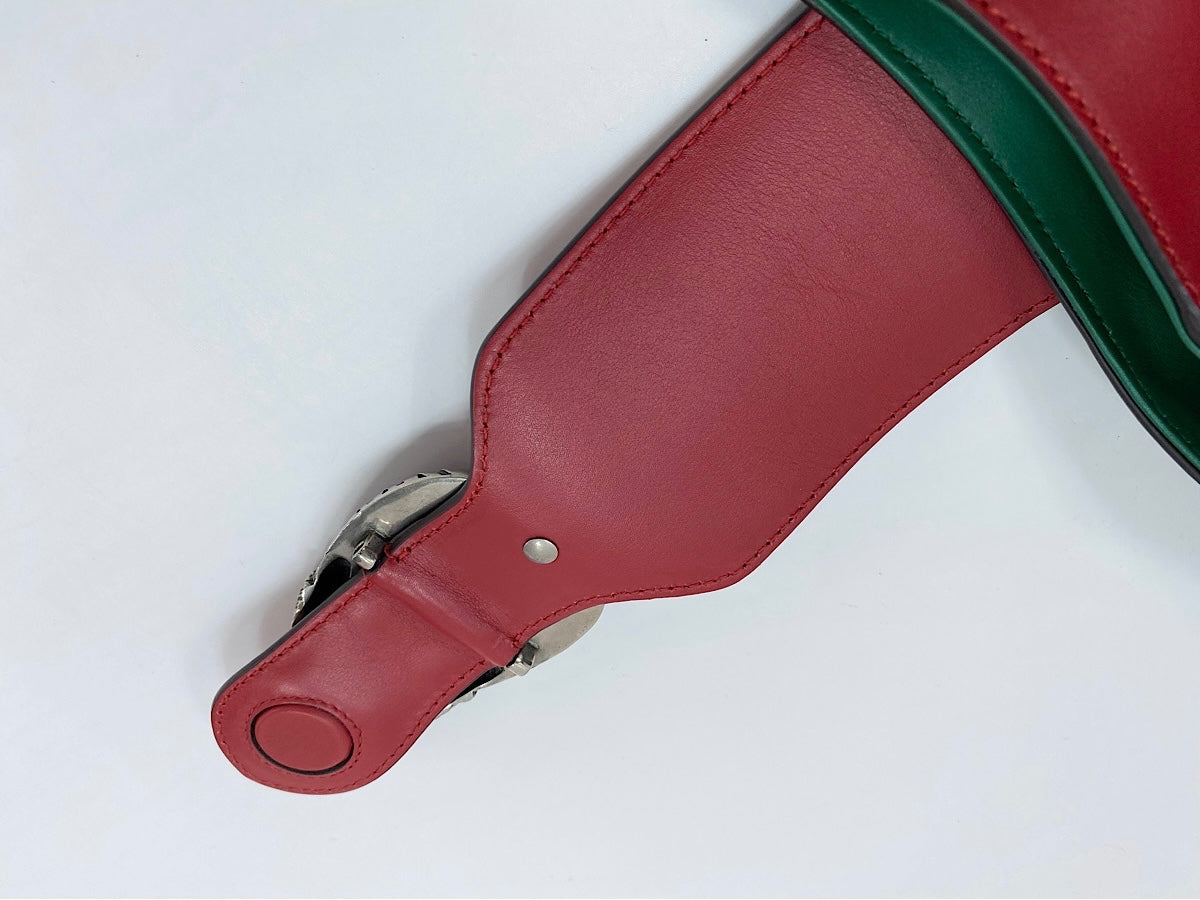 Gucci Dionysus Hobo Leather, Green, Leather, Shoulder Bag
