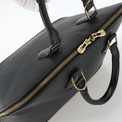 Louis Vuitton Alma Epi Leather, Black, Leather, Handbag