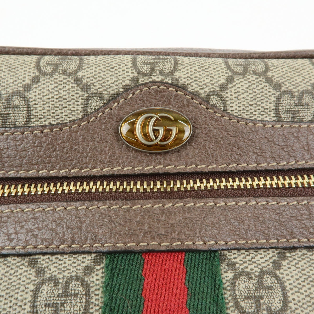 Gucci Ophidia GG Coated Canvas, Beige, Canvas, Shoulder Bag