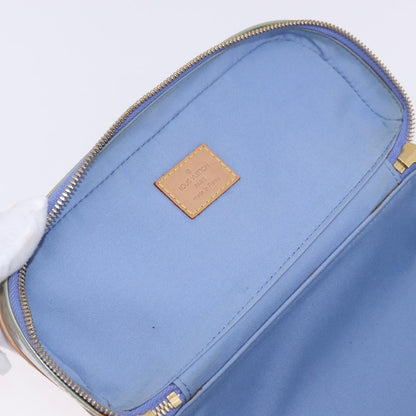 Louis Vuitton Sullivan Horizontal Monogram Vernis, Blue, Patent Leather, Handbag
