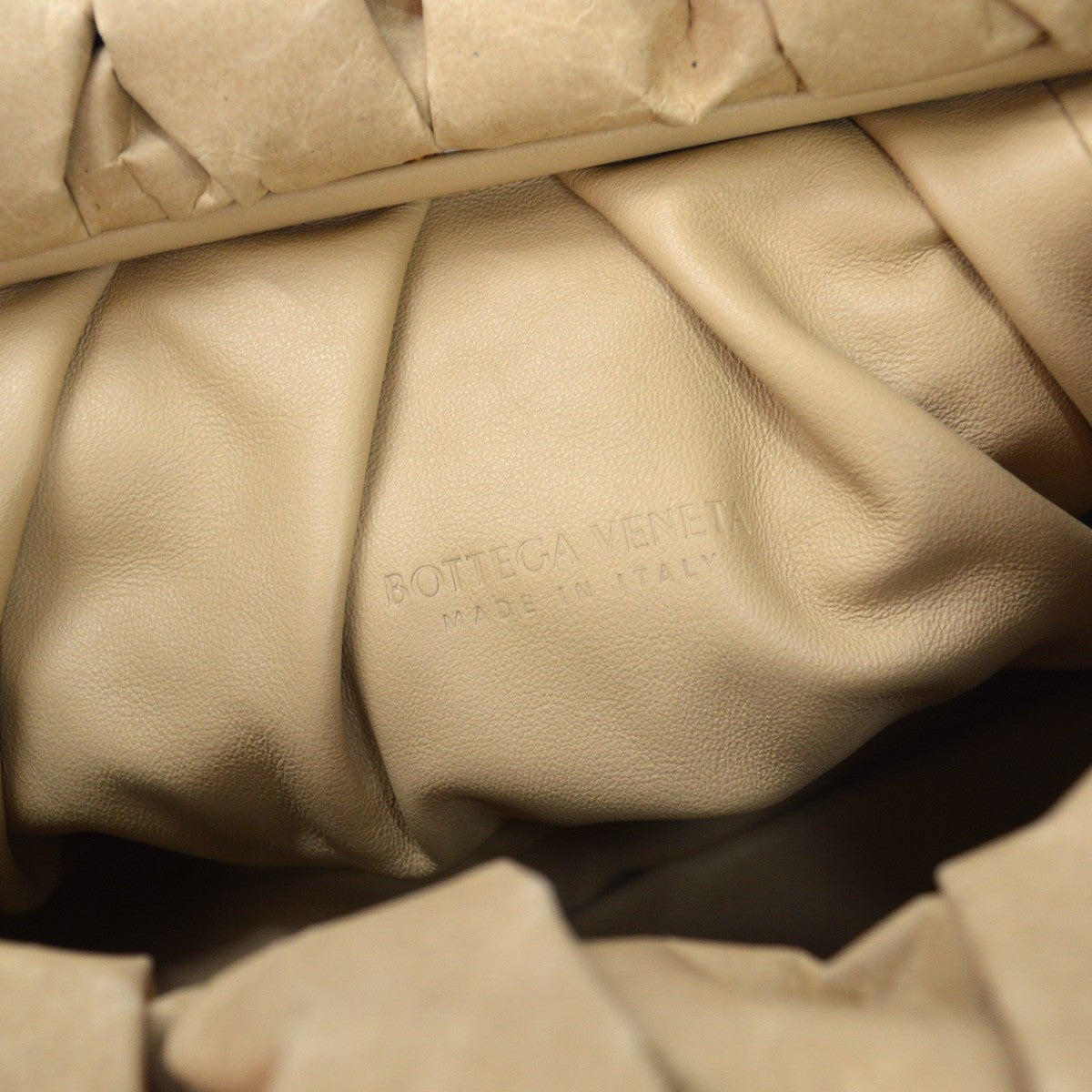 Bottega Veneta The Shoulder Pouch Kraft Paper, Brown, Leather, Shoulder Bag