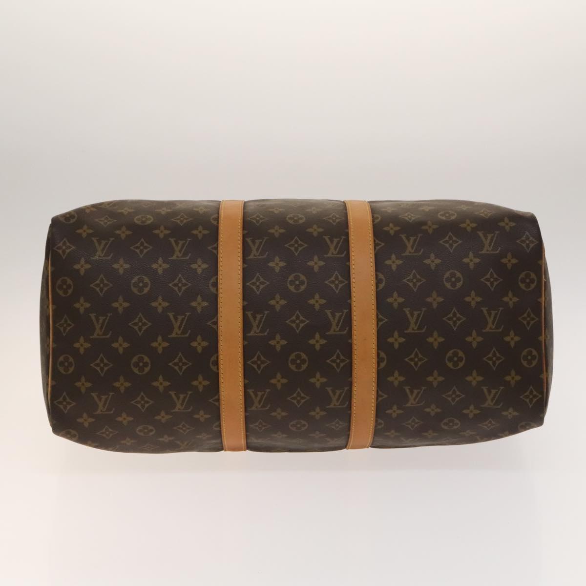 Louis Vuitton Keepall Bag Monogram Canvas, BROWN, CANVAS, Travel bag