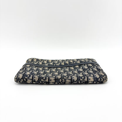 Christian Dior Travel Kit Oblique Canvas, Navy, Canvas, Toiletry Case