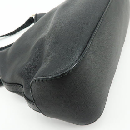 Gucci Marrakech Hobo Leather, Black, Leather, Shoulder Bag