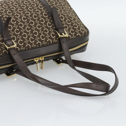 Celine C Macadam Canvas and Leather, Brown, Canvas, Handbag