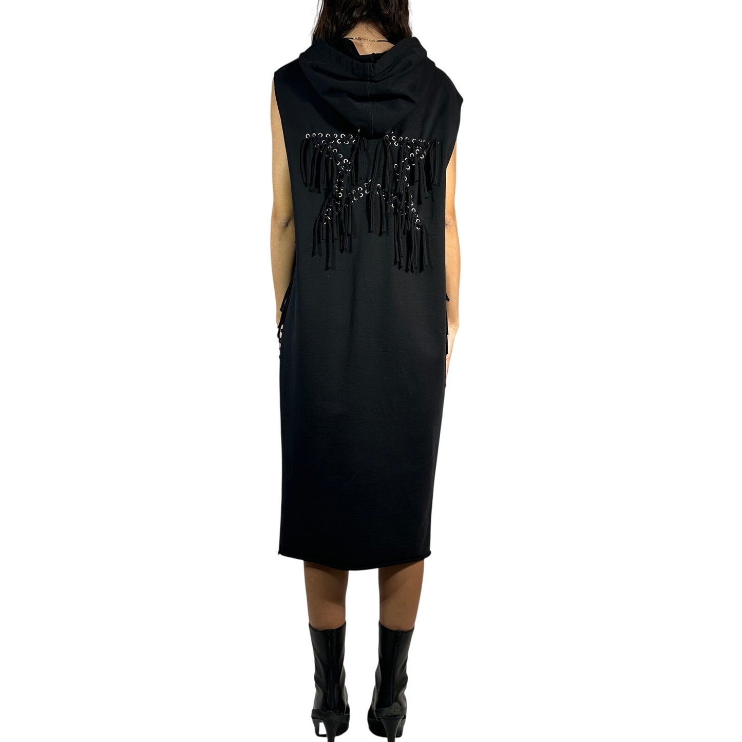 NEW DIESEL Fringe Star Hooded Dress