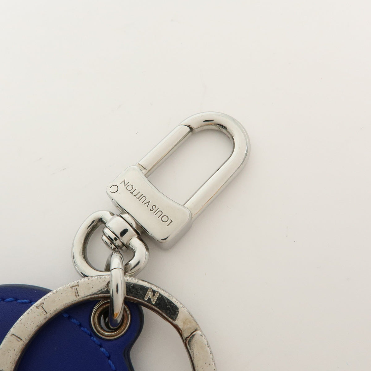 Louis Vuitton LV Circle Bag Charm and Key Holder Metal, Blue, Leather, Charm