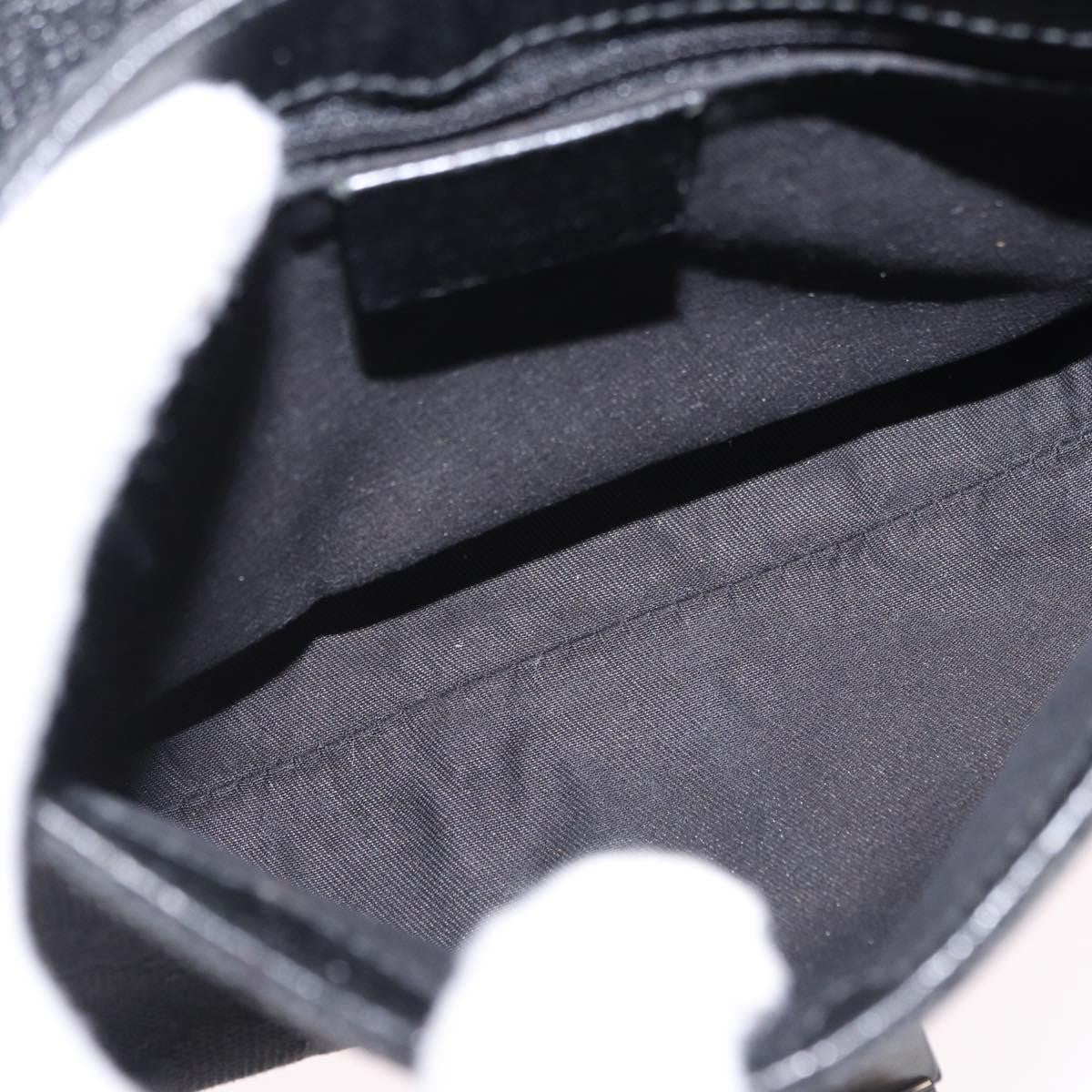 Gucci Buckle Waist GG Canvas and leather, Black, Canvas, Clutch