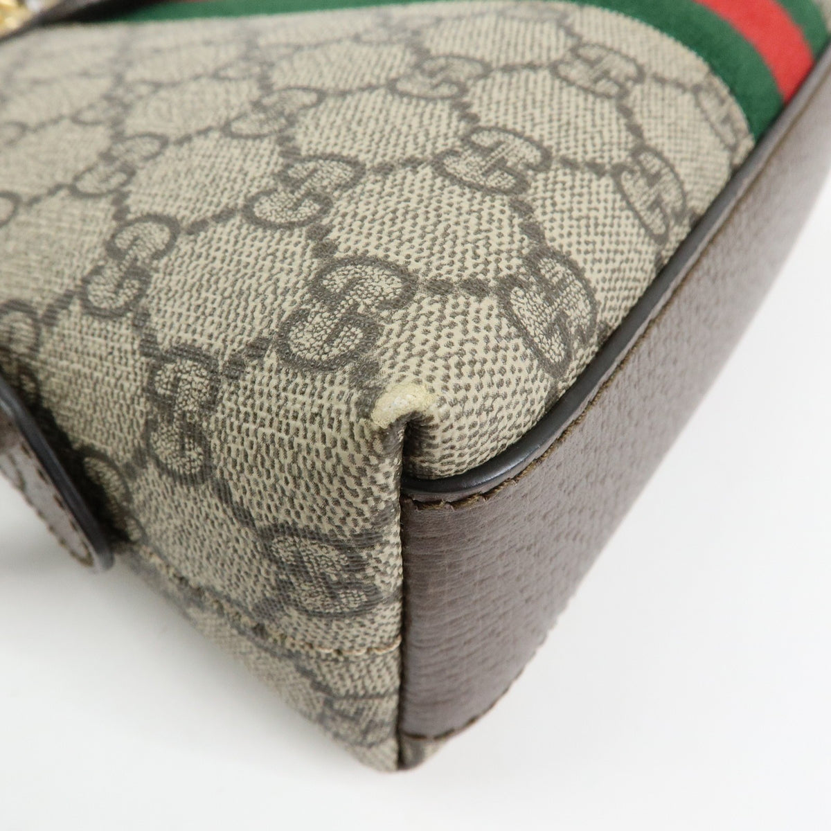 Gucci Ophidia Dome GG Coated Canvas, Beige, Canvas, Shoulder Bag