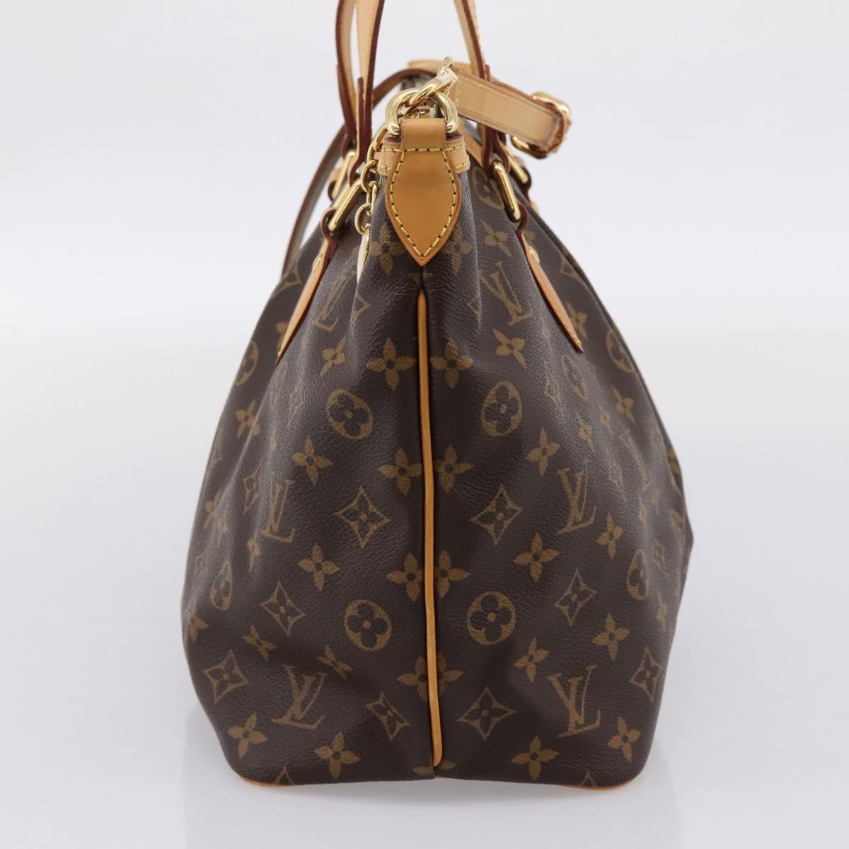 Louis Vuitton Palermo Monogram Canvas, Brown, Canvas, Handbag