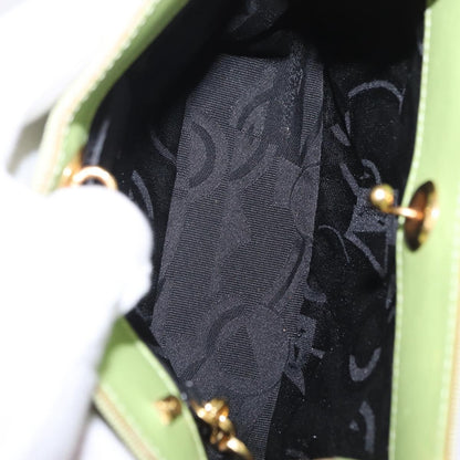 Salvatore Ferragamo Vala Canvas, Green, Canvas, Shoulder Bag