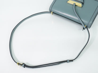 Loewe Barcelona Leather, Blue, Leather, Shoulder Bag